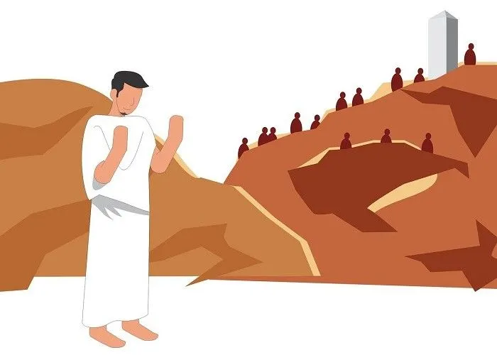ilustrasi -- Wukuf di Arafah adalah rukun haji yang paling penting dan selalu identik dengan puncak haji.