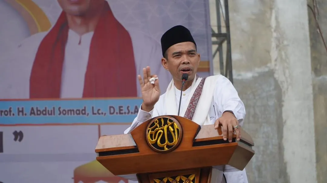  Ustaz Abdul Somad ketika berdakwah 