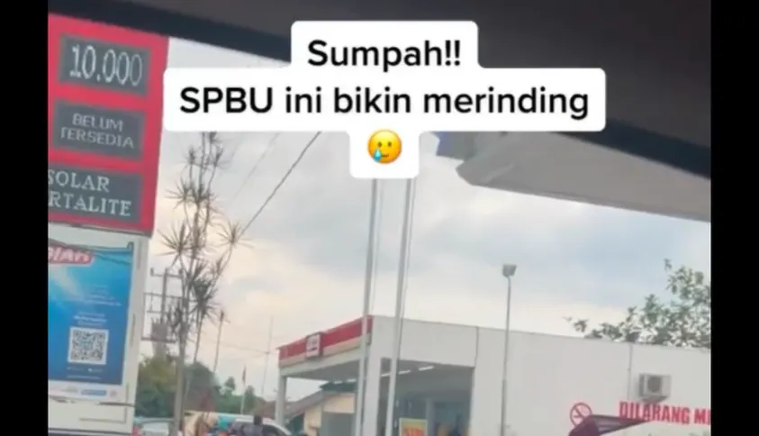 Viral, beredar di sosial media salah satu SPBU yang menarik perhatian netizen.