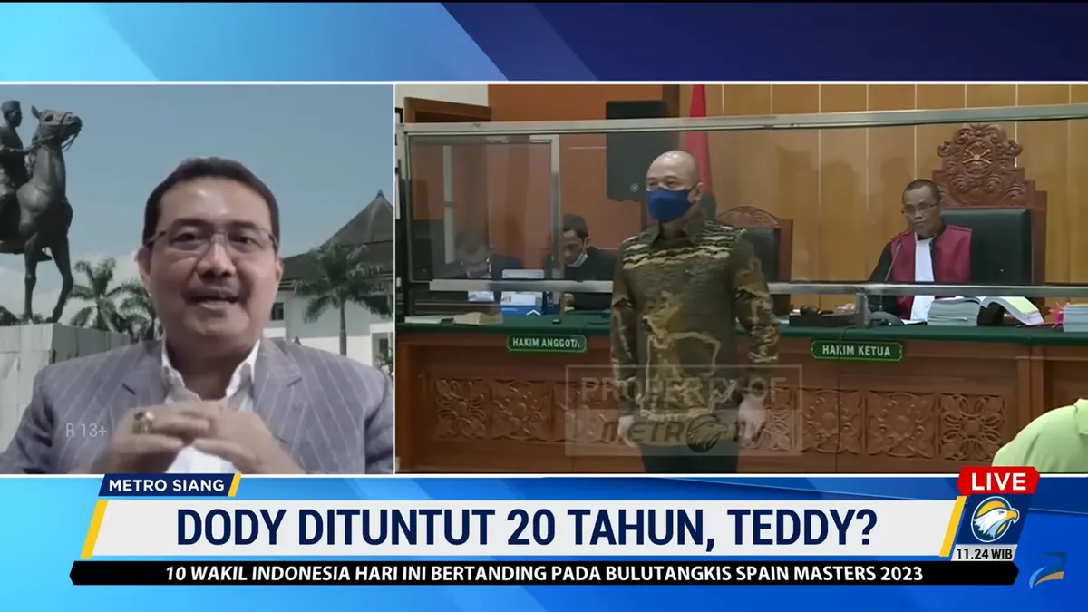 Pakar Hukum Hibnu Nugrogo Prediksi Tuntutan Teddy Minahasa
