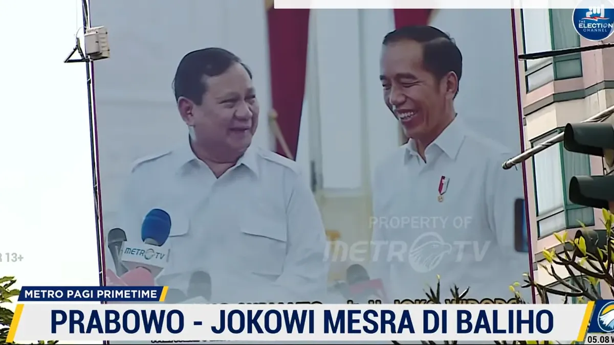 Potret Prabowo dan Jokowi di Baliho