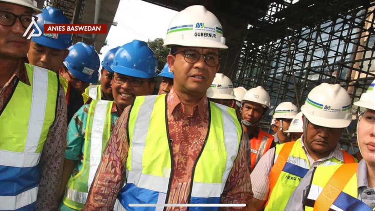 Anies Baswedan ketika Melihat Proyek