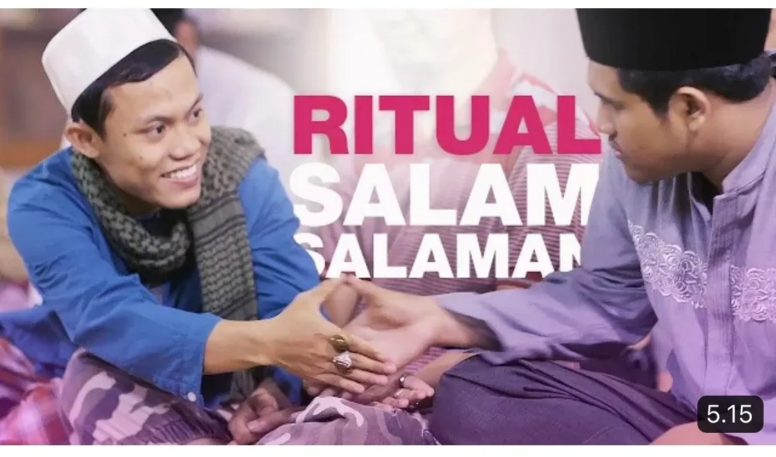 Illustrasi. Ritual salaman 
