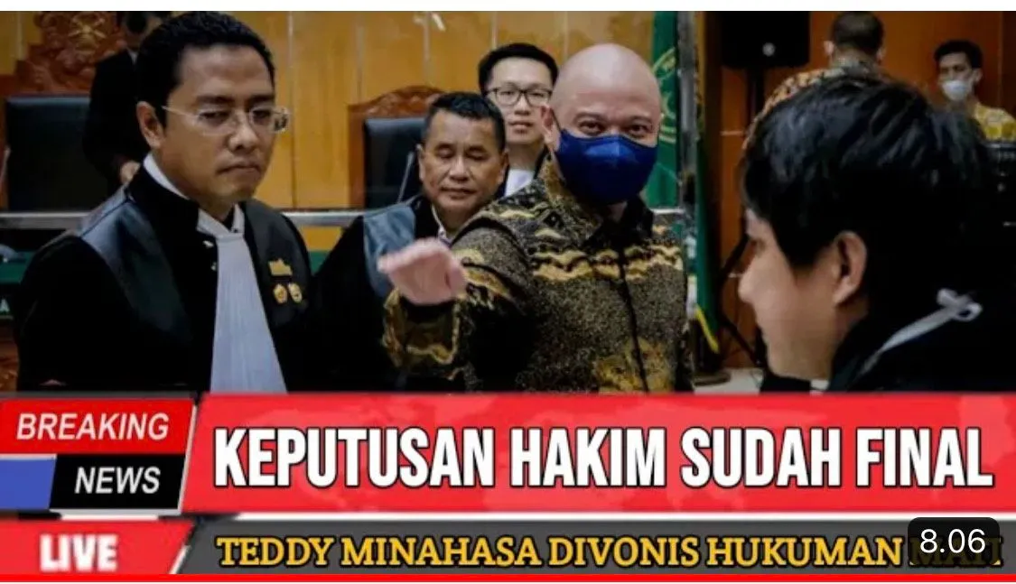 Viral Beredar Hukuman Mati Bagi Teddy Minahasa