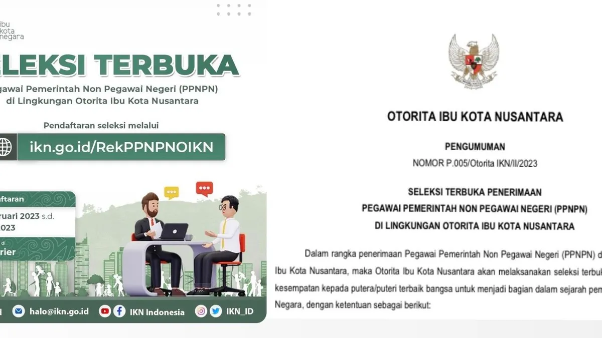 Poster Seleksi Pegawai IKN Non PNS