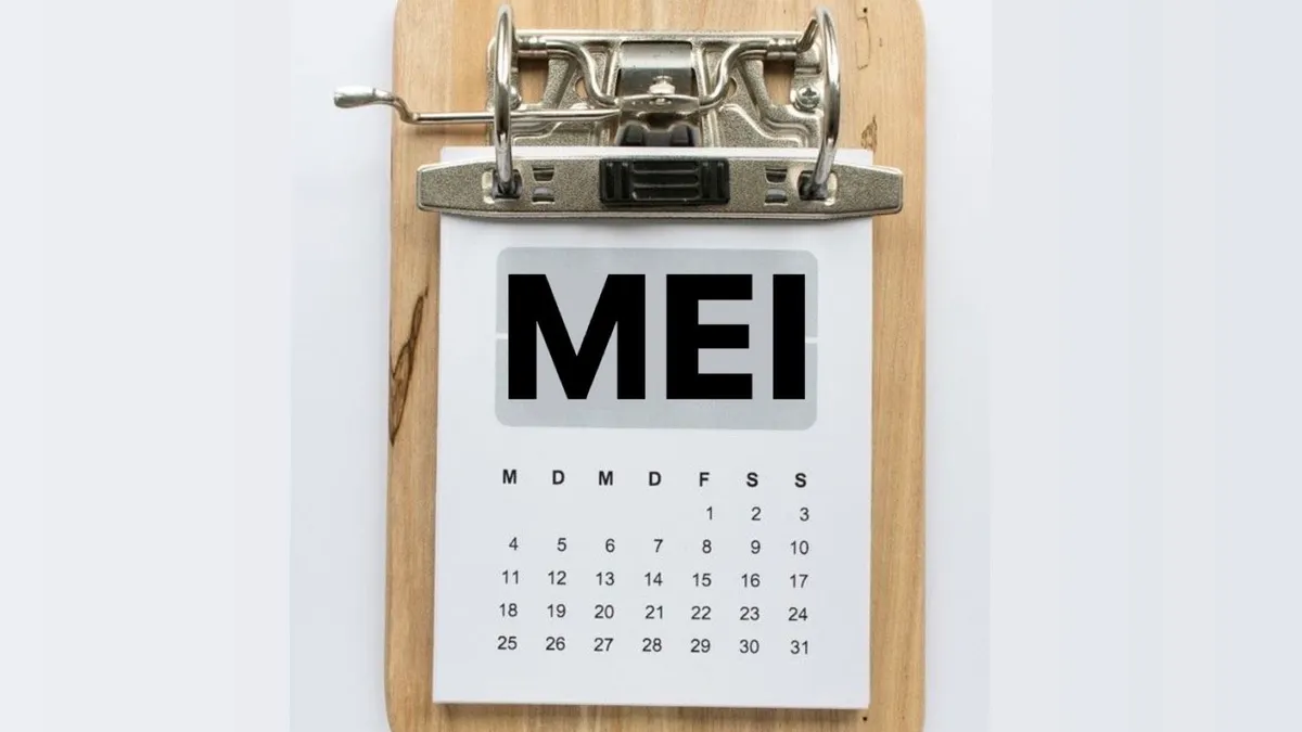 Illustrasi. Kalender Bulan Mei 2023