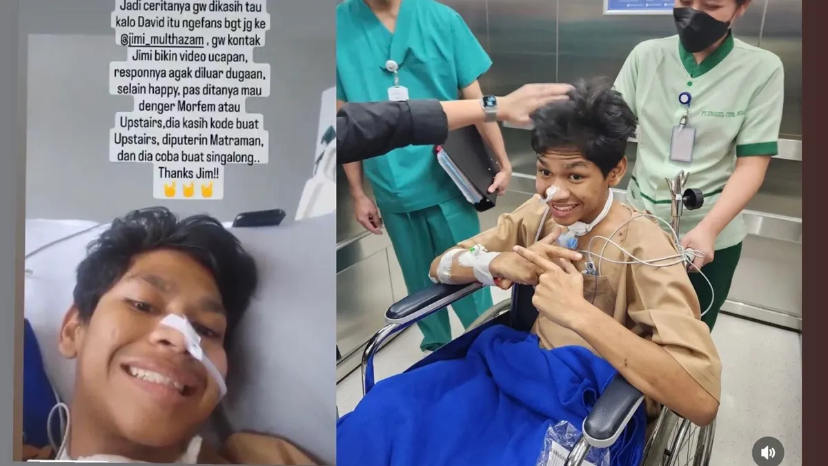 David mendapatkan kiriman video dari indolanya, melihat hal itu senyum sumringah David jelas tergambar diwajahnya.