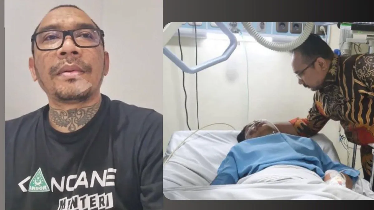 Kolase Ayah David dan Menteri Agama yang Sedang Menjenguk 