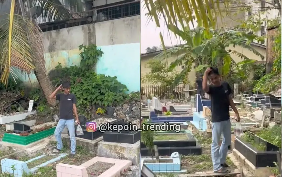 Viral Video Pria Berniat Ziarah Kubur tapi Bingung di Mana Makam Ayahnya