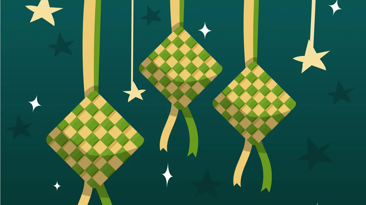 Ilustrasi Ketupat Lebaran