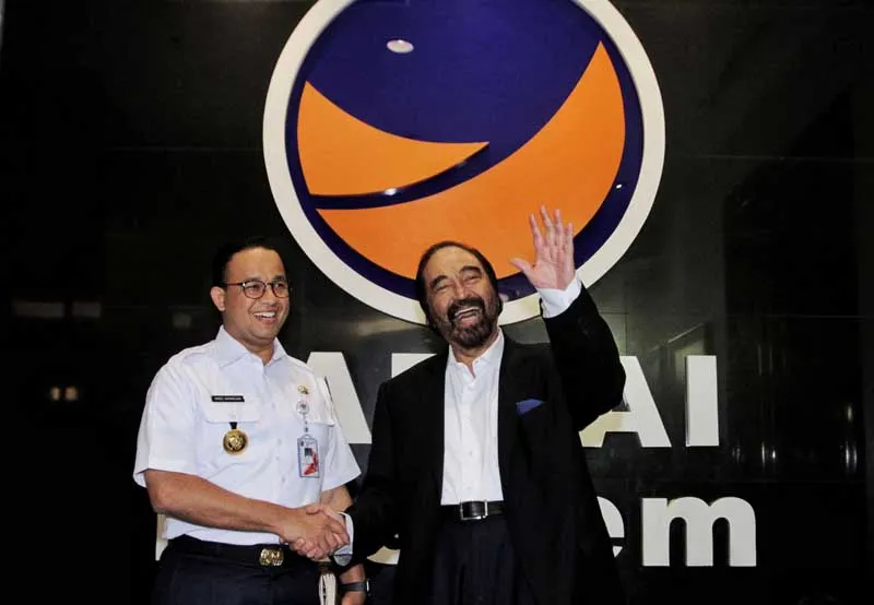 Ketua Partai Nasdem, Surya Paloh mengaku membahas cawapres untuk Anies Baswedan dalam kesempatannya saat bertemu dengan Luhut Binsar Pandjaitan.