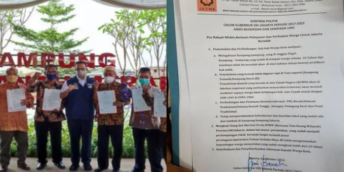 Kontrak Politik Anies Baswedan disorot 