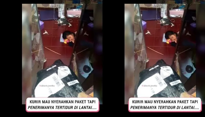 Viral Video Kurir Bangunkan Penerima Paket