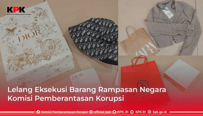 Komisi Pemberantasan Korupsi (KPK) akan melakukan lelang terkait dengan hasil rampasan negara terhadap kasus korupsi yang terjadi di Indonesia.