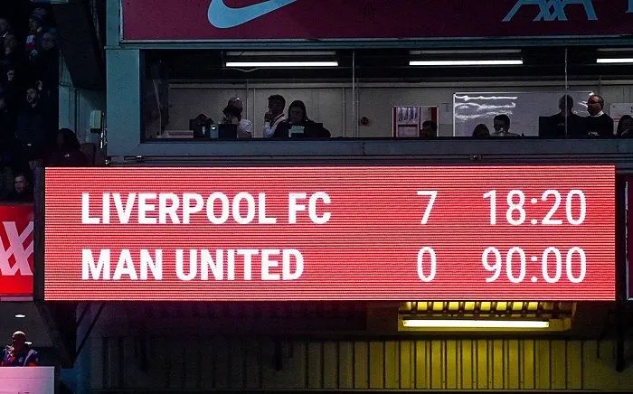 Liverpool membantai Manchester United, 7-0 pada lanjutan Liga Inggris di Stadion Anfield yang berakhir pada Senin 6 Maret 2023.