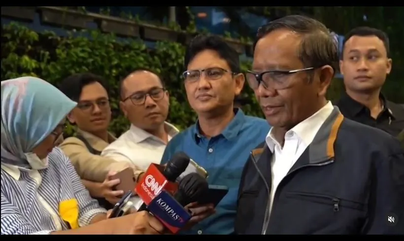Menko Polhukam Mahfud MD setelah menjenguk David