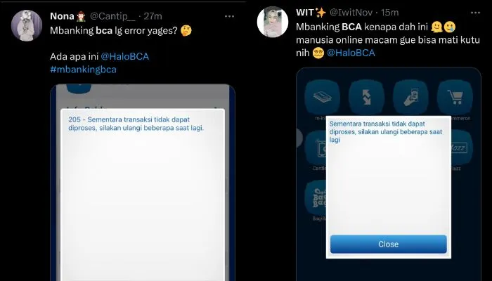 Mbanking BCA Eror