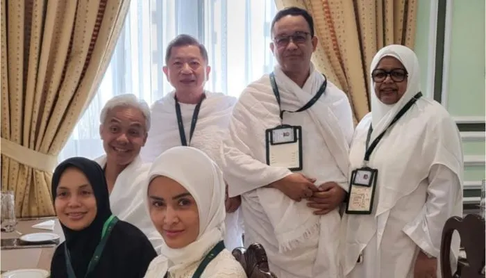 Momen Kebersamaan Anies Baswedan dan Ganjar Pranowo Menunaikan Ibadah Haji