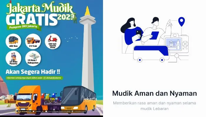 Poster Mudik Gratis Pemprov DKI Jakarta