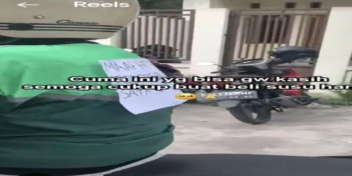 Viral Seorang Ibu dalam keadaan hamil besar menjadi driver OJol