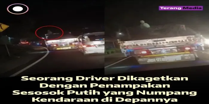 Penampakan Sosok Putih di Atas Kendaraan Bikin Heboh Warganet