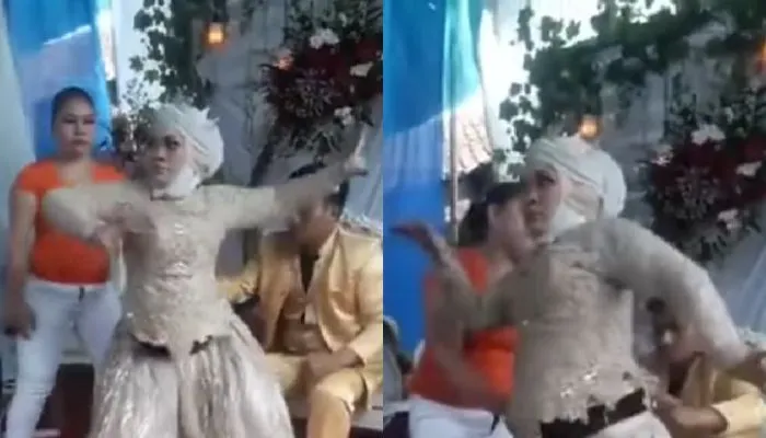Seperti halnya baru-baru ini, seorang pengantin wanita mendadak kesurupan pada saat acara pernikahan sedang berlangsung.