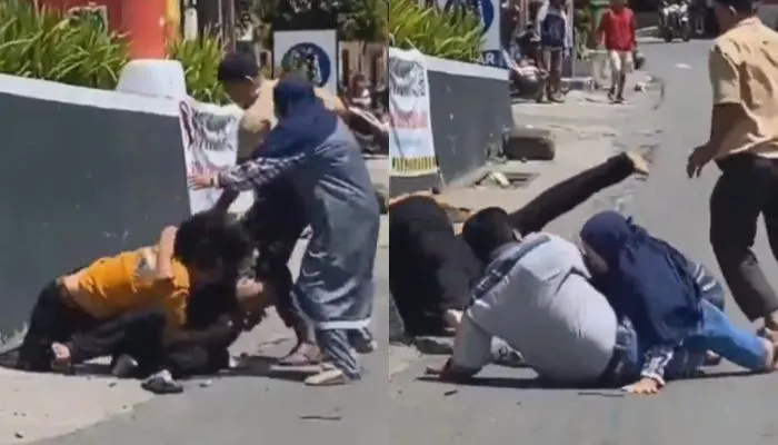 Video Viral Perkelahian di Depan SPBU Desa Pelayang Raya