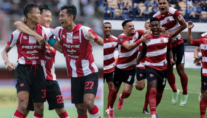 Ilustrasi link live streaming laga Madura United vs Persis Solo.
