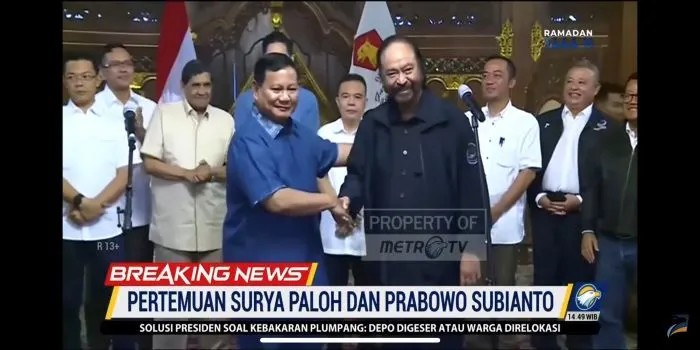 Pertemuan Prabowo dan Surya Paloh