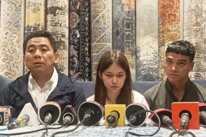 Potret Rebecca Klopper yang didampingi oleh Fadly Faisal
