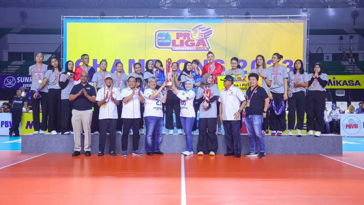 Tim voli putri bandung bjb Tandamata berhasil menyabet gelar juara pada ajang Proliga 2023 setelah mengalahkan Jakarta Pertamina Fastron.