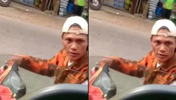 Pria Oknum Berseragam Ormas Diduga Lakukan Pemalakan pada Sopir Truk Box di Ranca Bungur Bogor