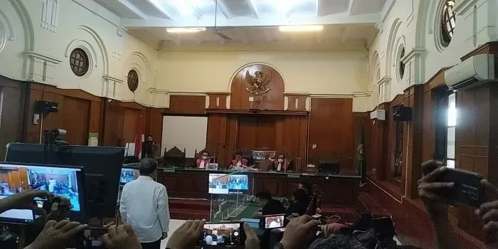 Suasana Sidang Vonis Terdakwa Tragedi Kanjuruhan
