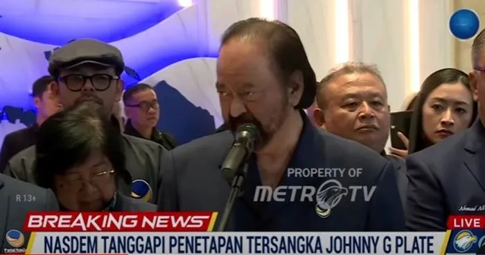 Ketua Umum Nasdem Surya Paloh Buka Suara tentang penahanan Johnny G Plate