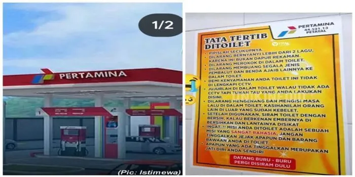 Tata Tertib di sebuah SPBU Petatal Sumatera Utara Bikin Ngakak