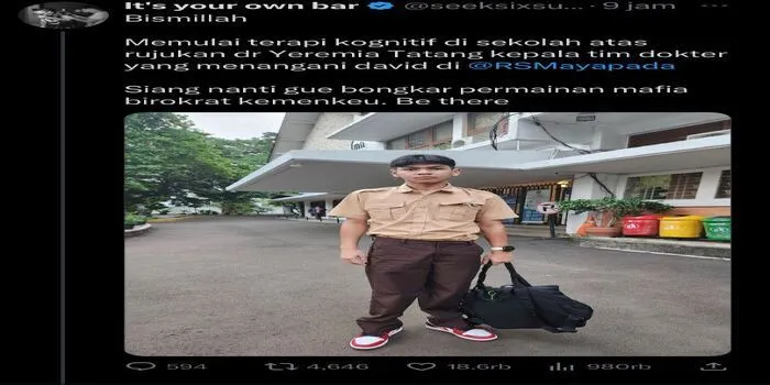Kondisi David Ozora Terkini Diungkap Sang Ayah