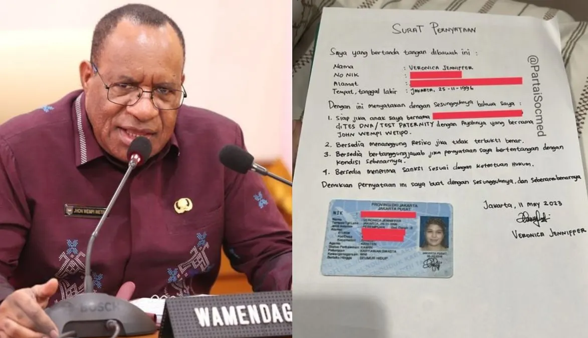 Veronica Jennifer buat surat pernyataan untuk tantang John Wempi Wetipo