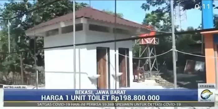 Penampakan Toilet Sekolah di Bekasi dengan anggaran total Rp98 Miliar