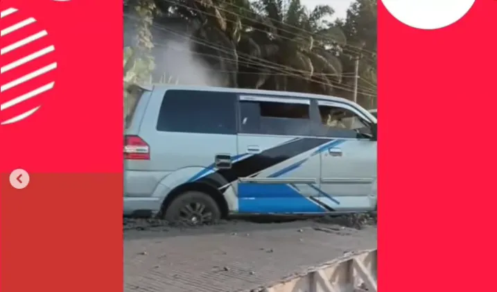 Viral Mobil Terjebak di Tengah Cor yang Masih Basah, Begini Reaksi Para Pekerja