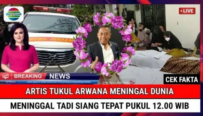 Cek fakta kabar Tukul Arwana meninggal dunia.