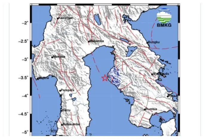 Gempa Bumi 4.0 Magnitudo Guncang Kabupaten Kolaka Utara