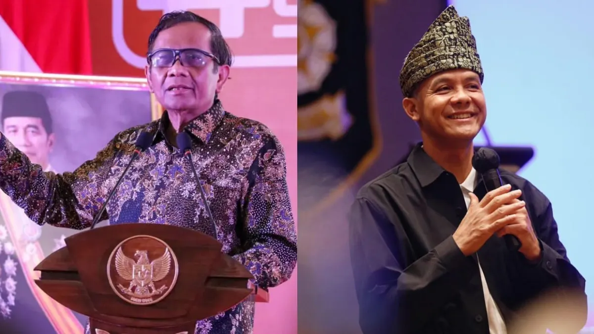 Mahfud MD dan Ganjar Pranowo