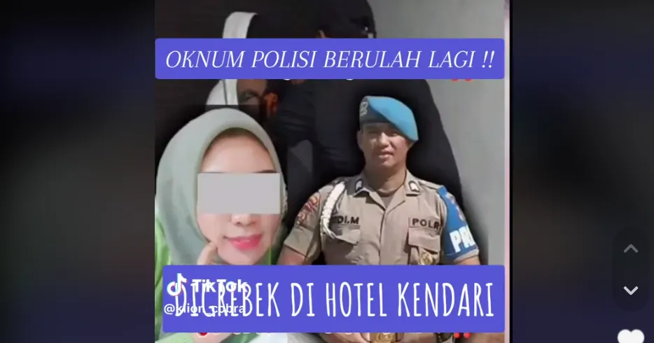 Video Penggerebekan Oknum Polisi Bripka DM Tengah Selingkuh