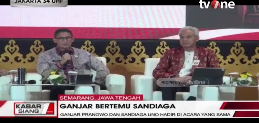 Sandiaga Uno dan Ganjar Pranowo