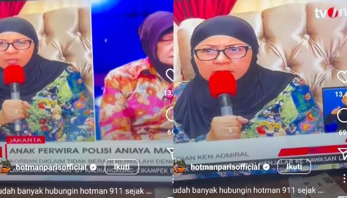Elvi, ibunda dari Ken Admiral korban penganiayaan anak AKBP Achiruddin Hasibuan
