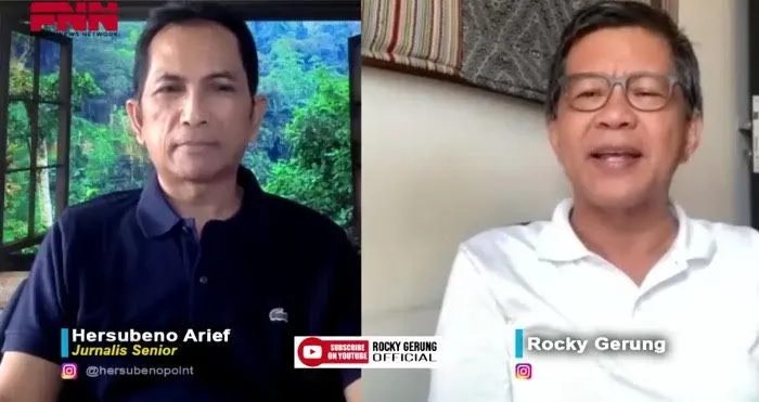 Hersubeno Arief dan Rocky Gerung
