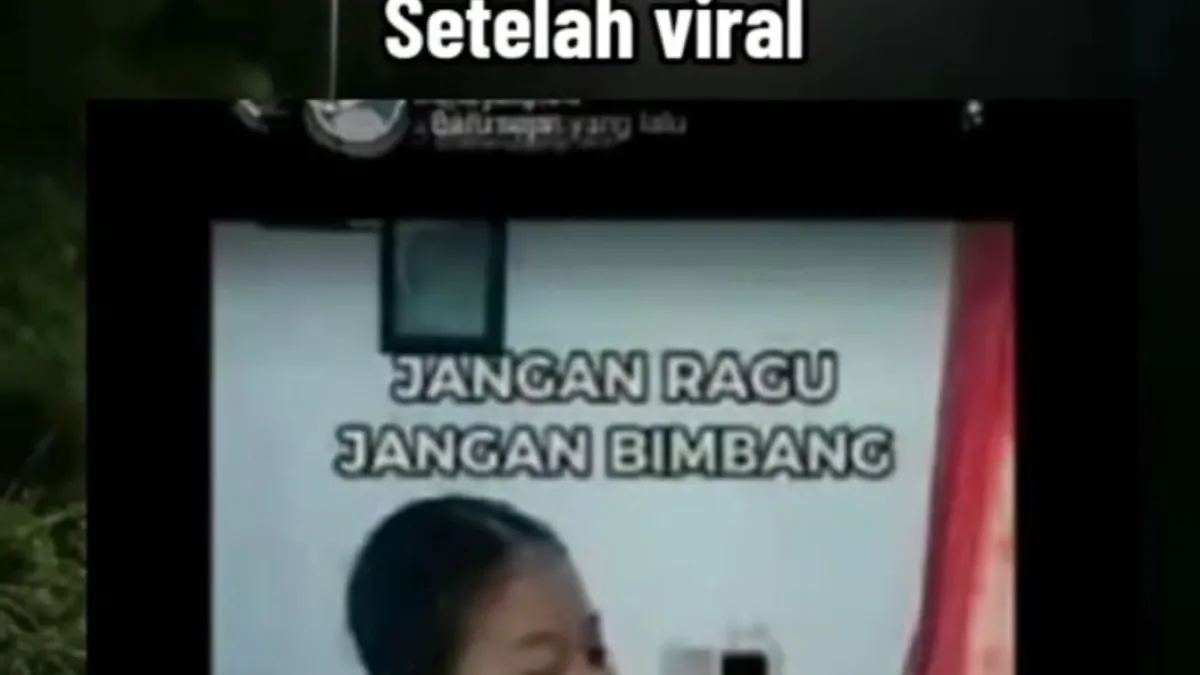 Sebuah video dugaan aksi tak terpuji seorang gadis dengan narasi 'Jangan ragu jangan bimbang' belakangan viral di media sosial.