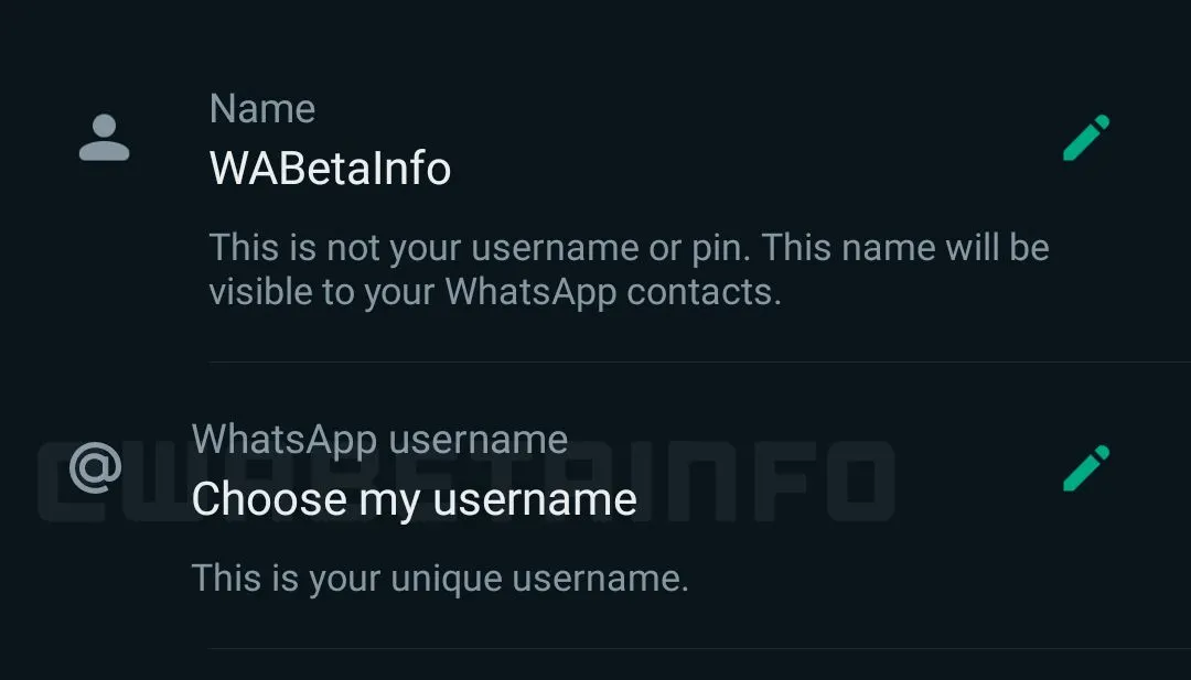 Sejak awal kemunculannya, WhatsApp menjadi media sosial yang hingga kini belum mendukung adanya fitur username atau nama pengguna.