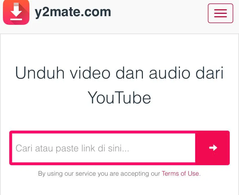 Tanpa aplikasi tambahan, kamu bisa download lagu dan video dari YouTube secara gratis dengan menggunakan Y2mate.