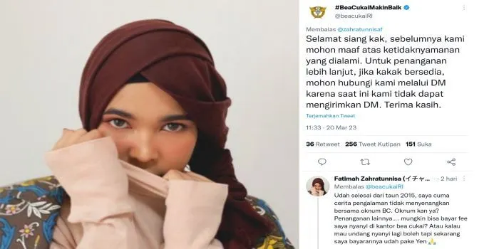 Fatimah Zahratunnisa Kini Menagih Bayaran Nyanyinya kepada Bea Cukai